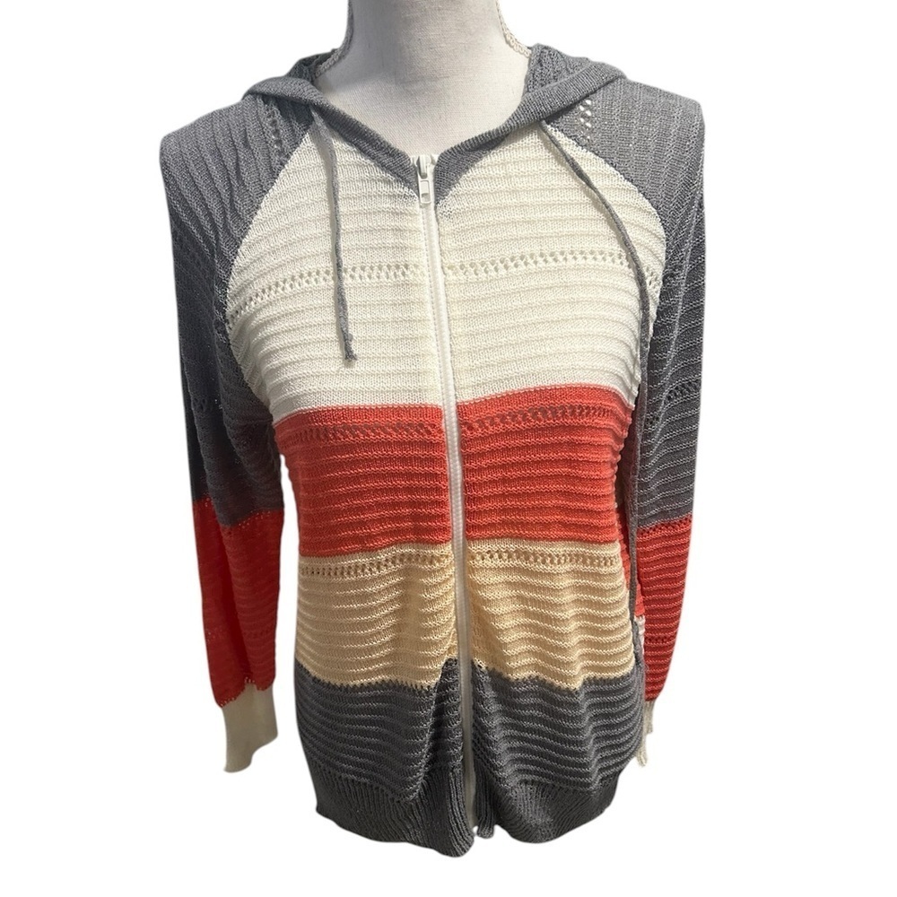 {BTFBM} Women’s Striped Zip Up Hoodie